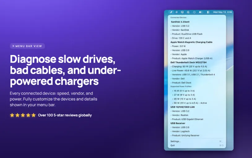USB Connection Info 26.34