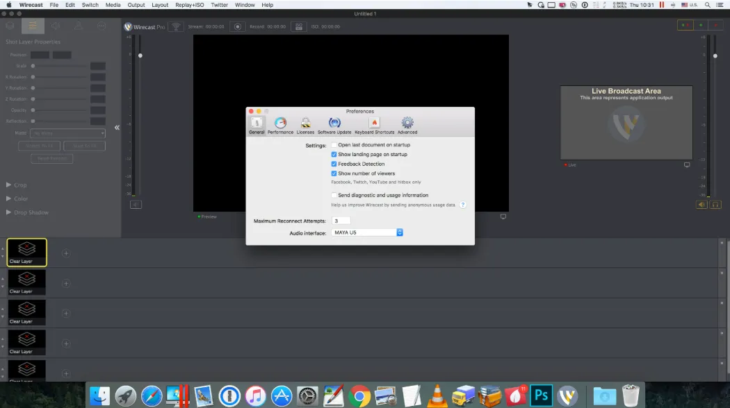 Wirecast Pro 16.5.0
