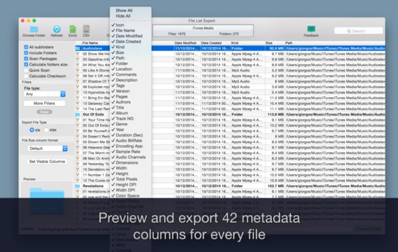 File List Export 2.9.4