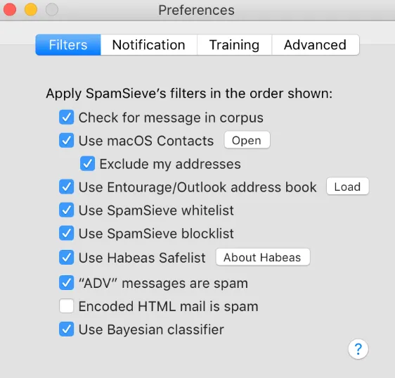 SpamSieve 3.1.3