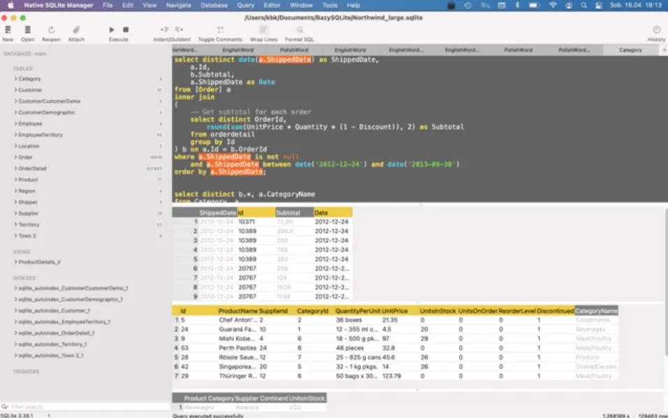 Native SQLite Manager 1.30.2