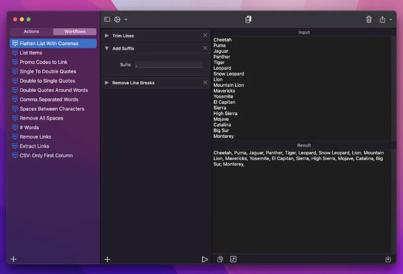Text Workflow 2.5.0
