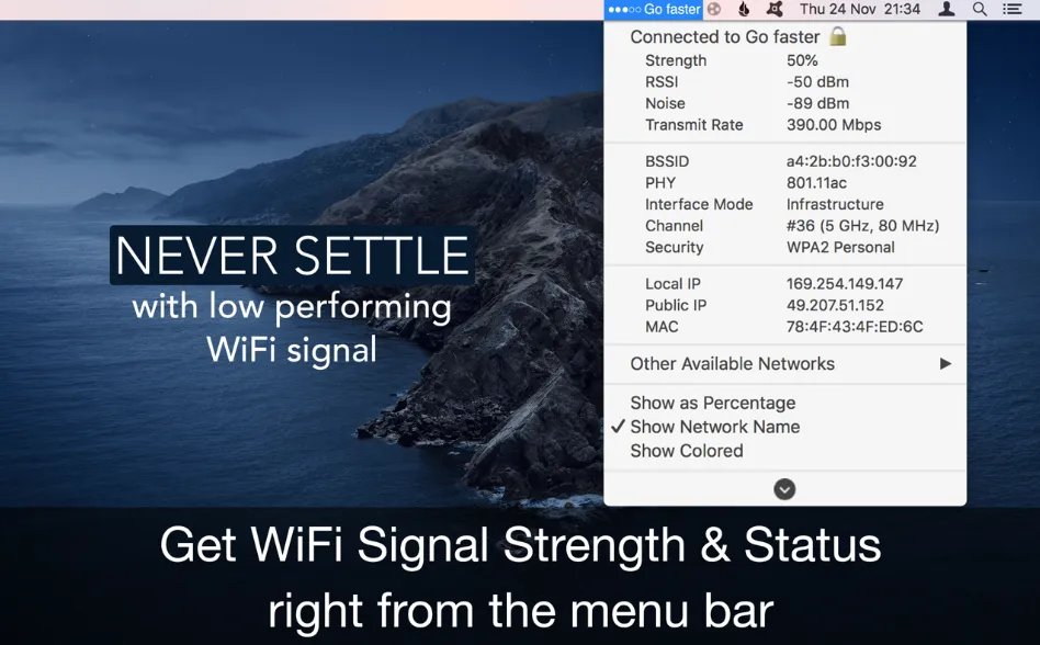 WiFi Signal Strength Explorer 2.7