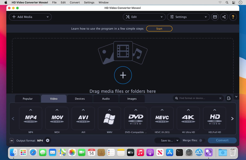 HD Video Converter Movavi 22.1.1 For MacOS