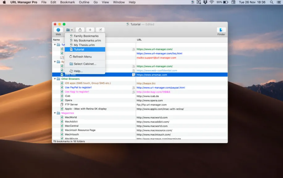 URL Manager Pro 6.4.6