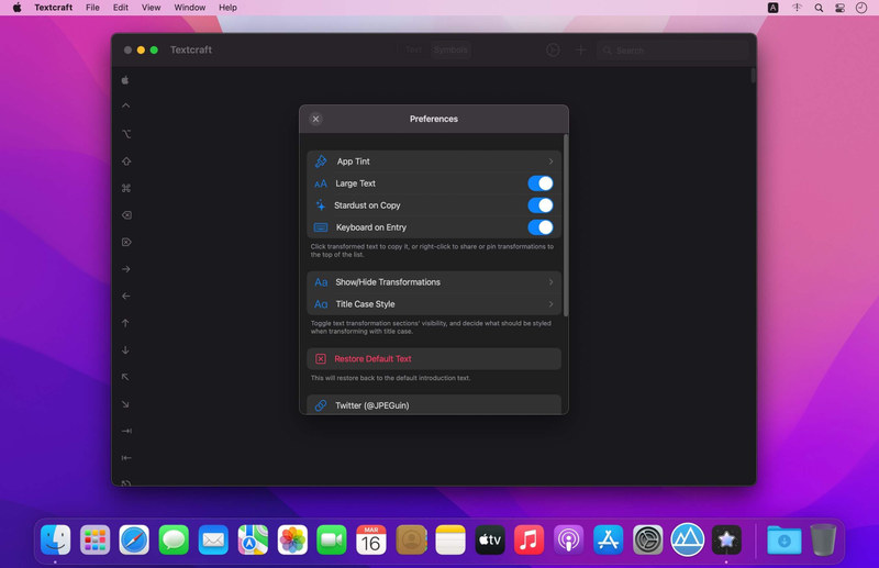 Textcraft 1.0.13 For MacOS